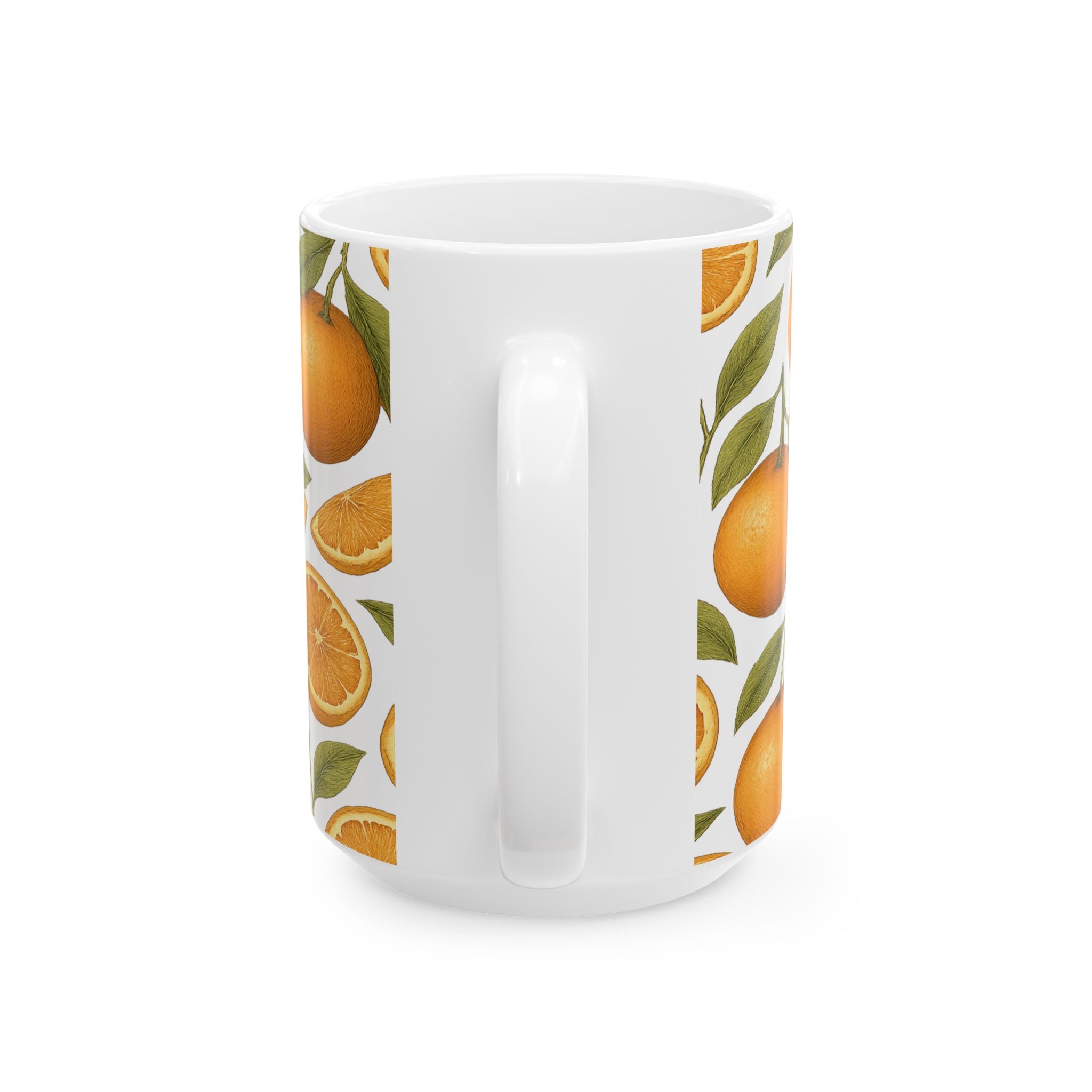 Botanical Oranges Pattern Coffee Mug | Fruit Lover Gift | Ceramic Mug