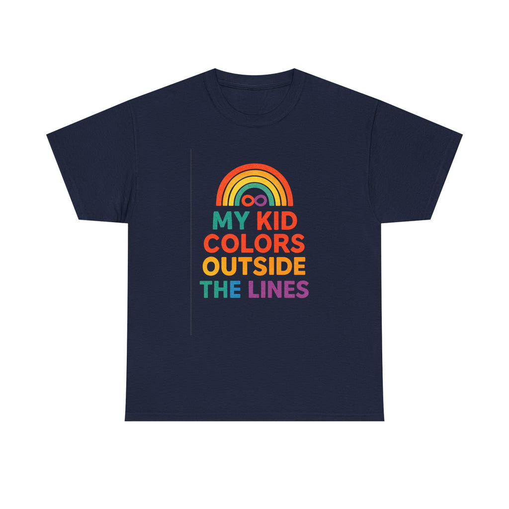 Autism Parent My Kid Colors Outside The Lines T-Shirt