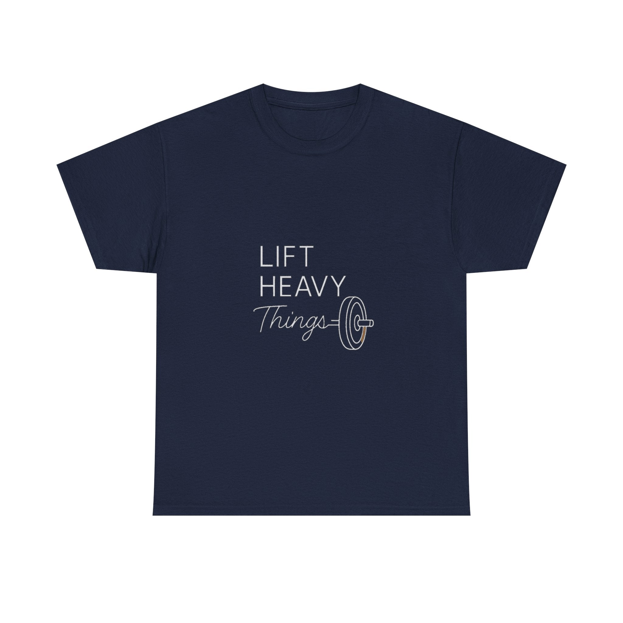 Lift Heavy Things It Helps T-Shirt | Weightlifting Gift | Graphic Tee