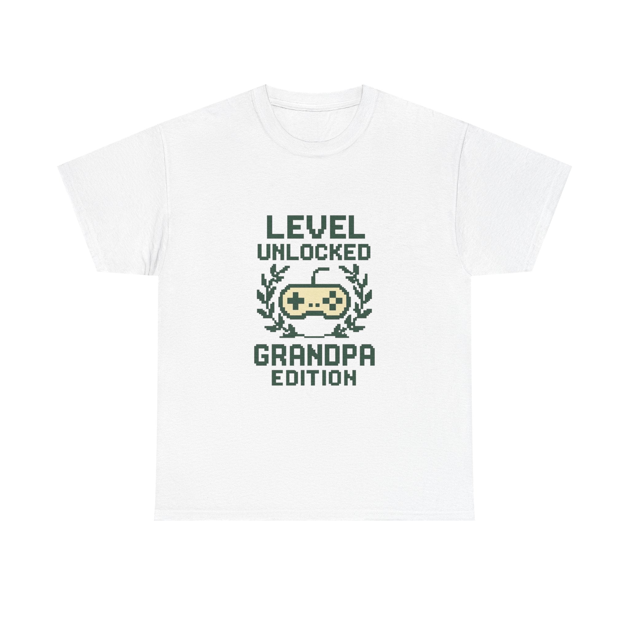 Gamer Grandpa Level Unlocked Grandpa Edition T-Shirt | Gift for Grandpa | Graphic Tee