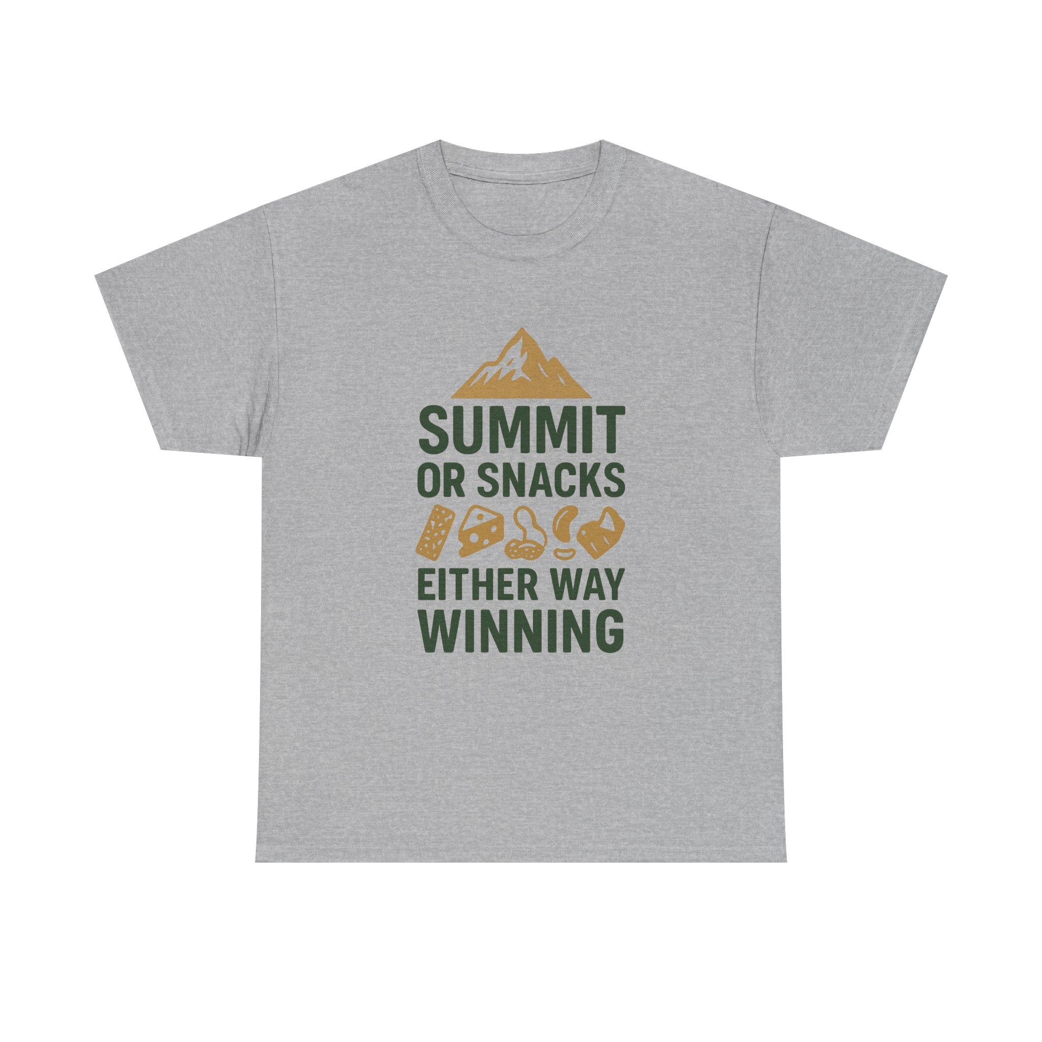 Hiking Dad Summit Or Snacks Either Way Winning T-Shirt | Gift for Dad | Graphic Tee