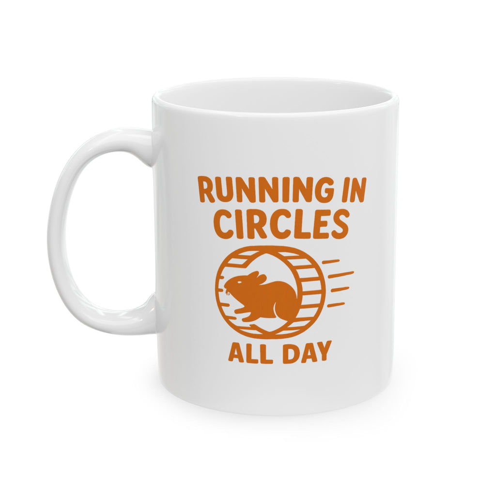 Hamster Mom Running In Circles All Day Coffee Mug | Gift for Mom | Ceramic Mug