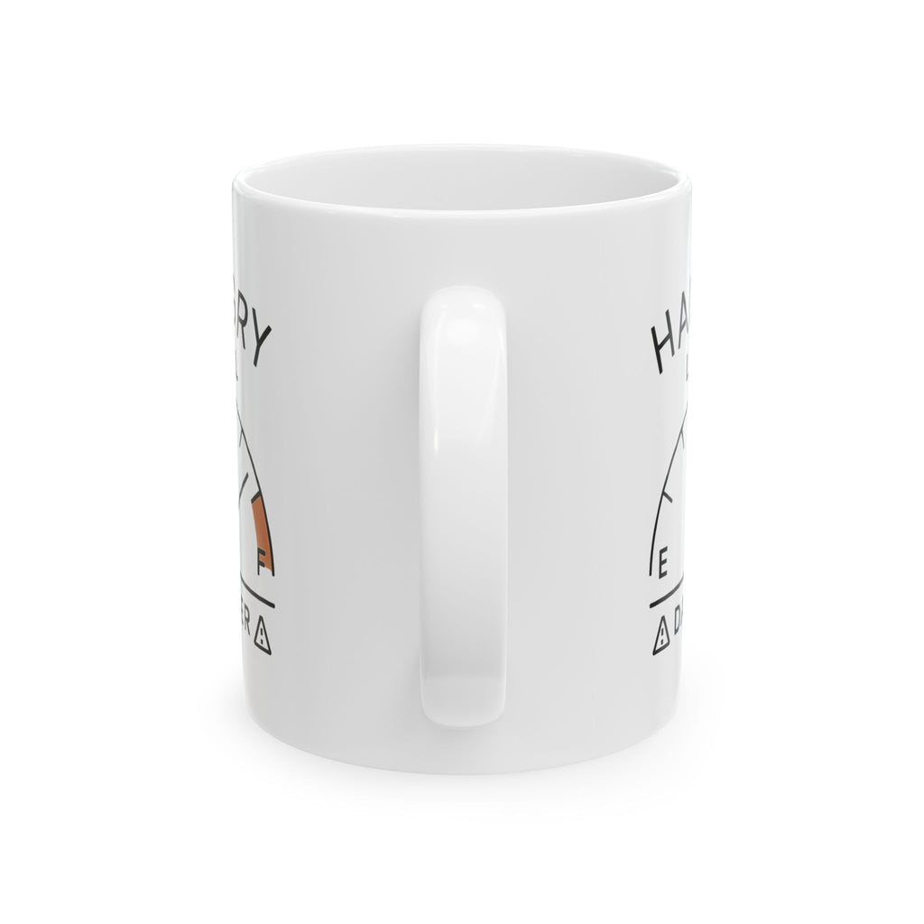 Hangry Threat Level Elevated Coffee Mug | Funny Hangry Gift | Ceramic Mug
