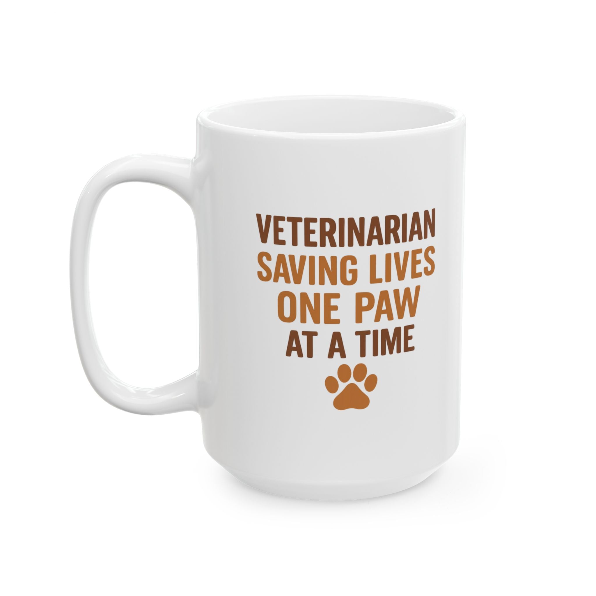 Veterinarian Saving Lives One Paw At A Time Coffee Mug | Unique Gift | Ceramic Mug
