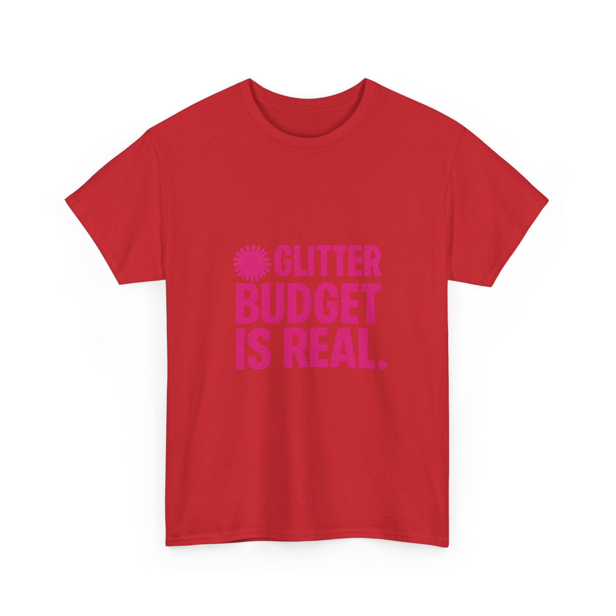 Cheer Mom Glitter Budget Is Real T-Shirt | Gift for Mom | Graphic Tee