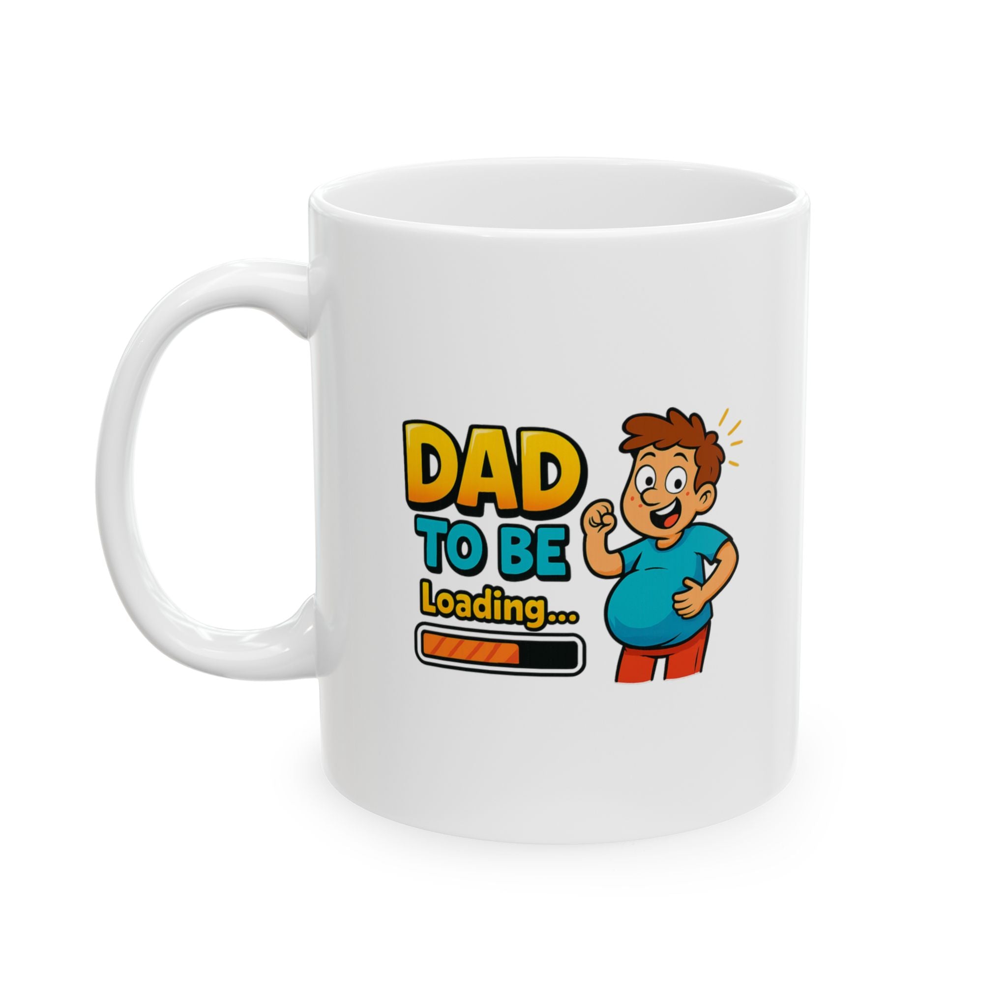 Future Dad Leveling Up Coffee Mug | Expecting Father Gift | Ceramic Mug