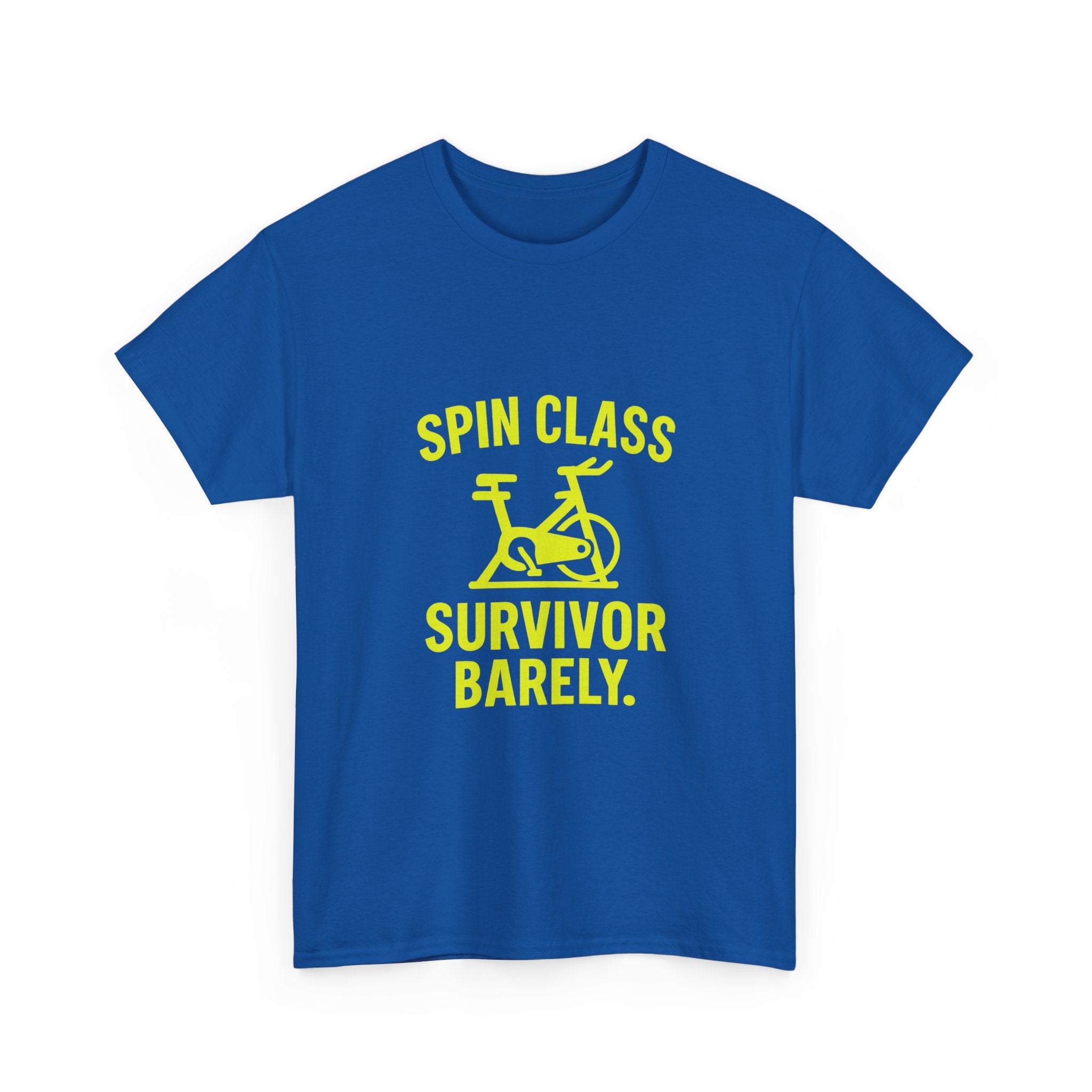 Spin Class Survivor Barely T-Shirt | Unique Gift | Graphic Tee
