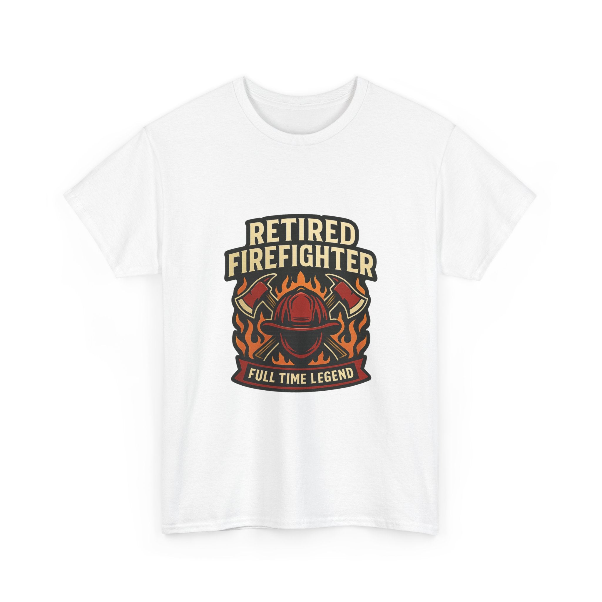 Retired Firefighter Full Time Legend T-Shirt | Unique Gift | Graphic Tee