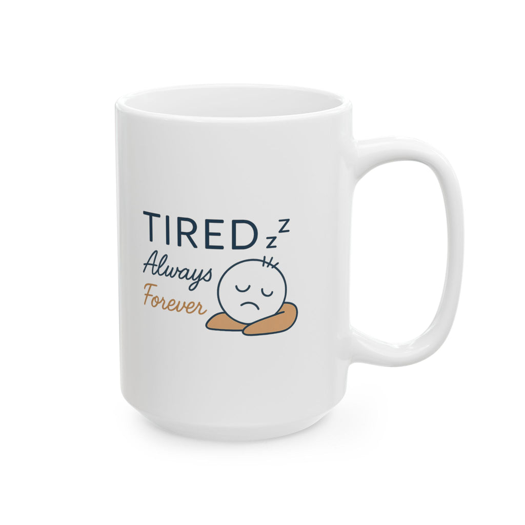Professionally Exhausted Coffee Mug | Funny Tired Humor | Ceramic Mug