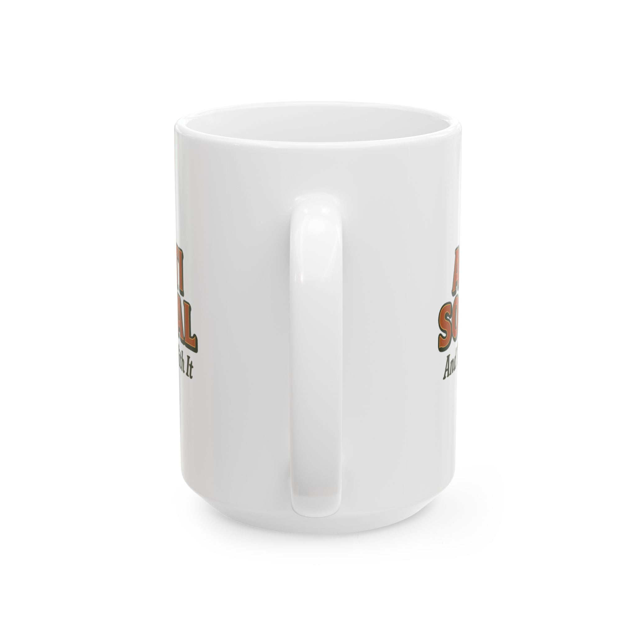 Anti Social Hour Do Not Enter Coffee Mug | Funny Gift | Ceramic Mug