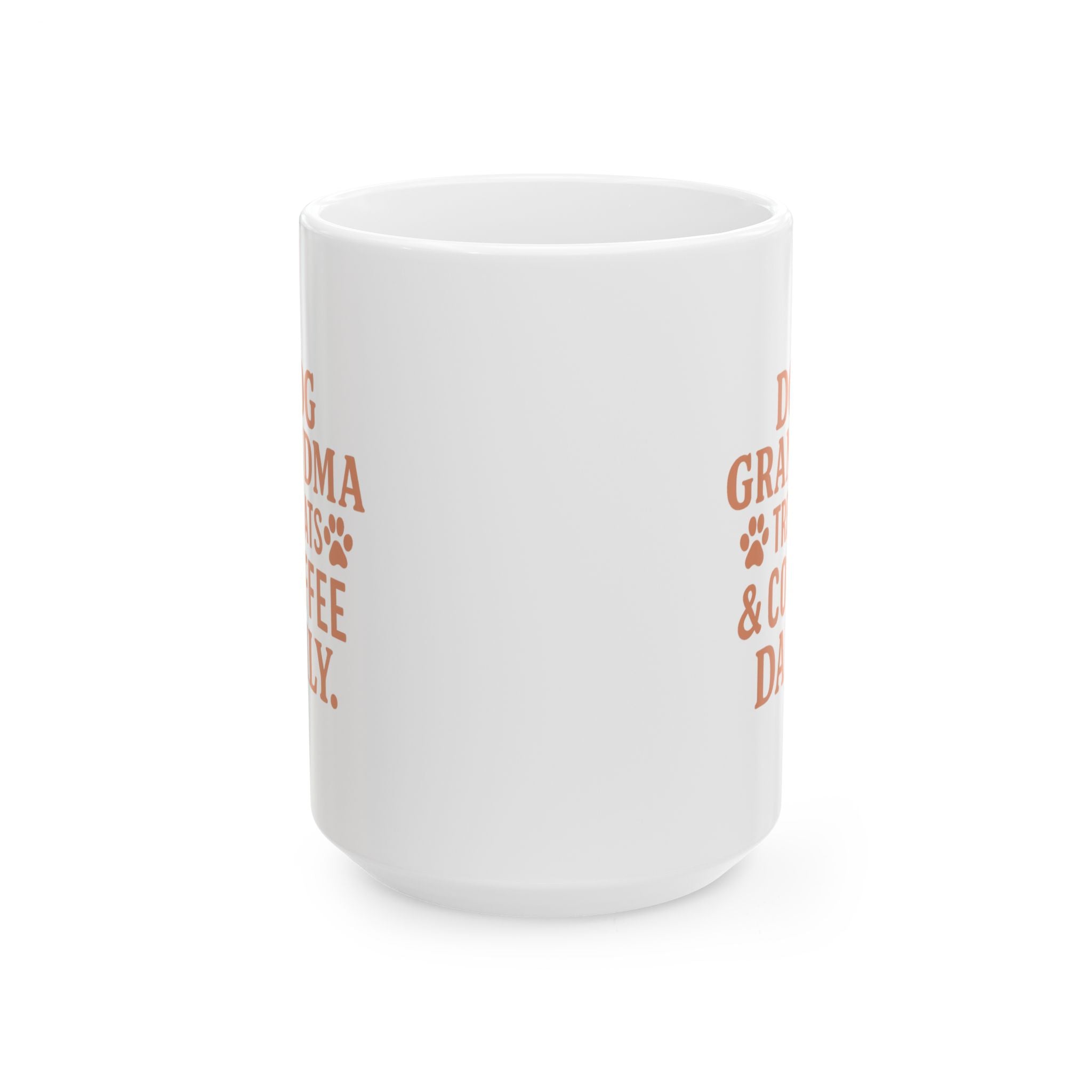 Dog Grandma Treats And Coffee Daily Coffee Mug | Dog Lover Gift | Ceramic Mug