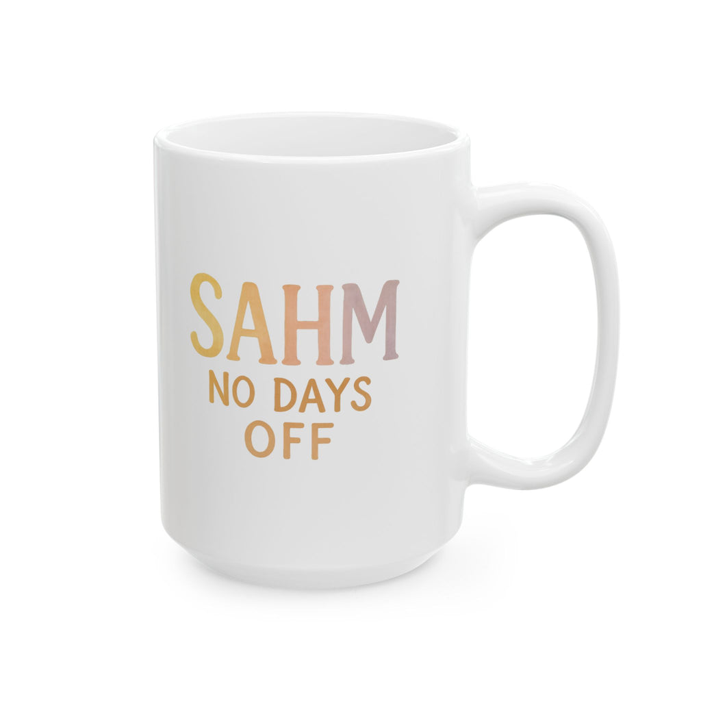 Stay At Home Mom Unpaid Overworked Undercaffeinated Coffee Mug | SAHM Humor | Ceramic Mug