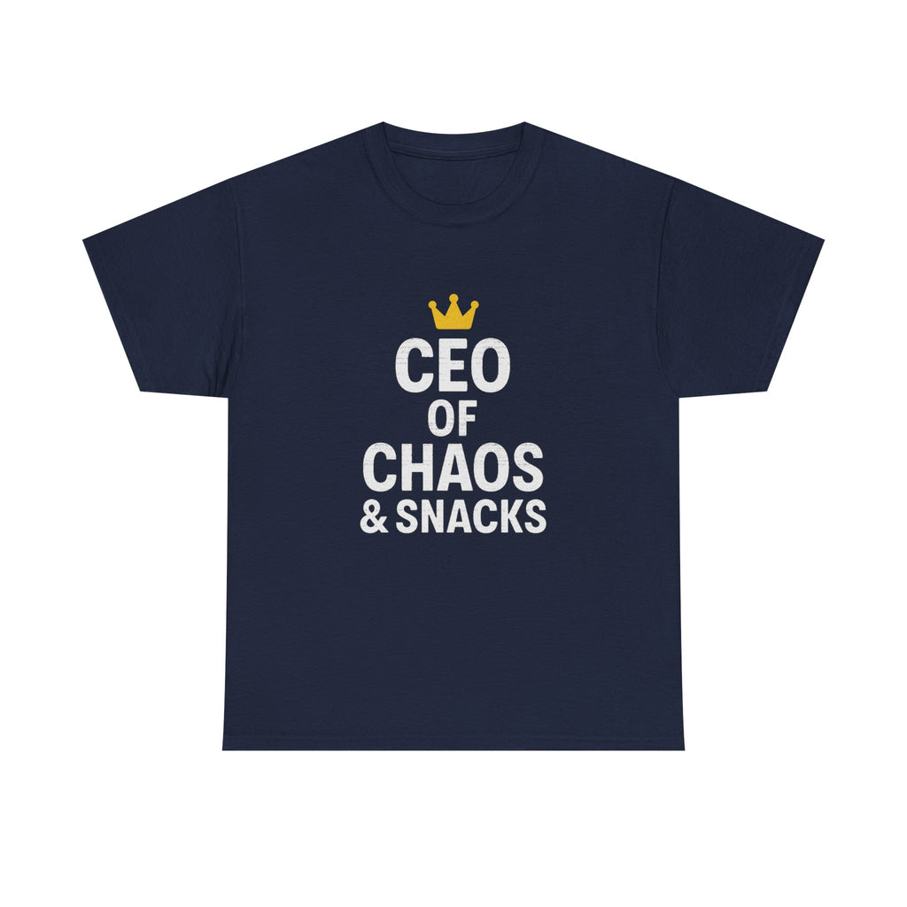 Stay At Home Dad CEO Of Chaos And Snacks T-Shirt | Gift for Dad | Graphic Tee