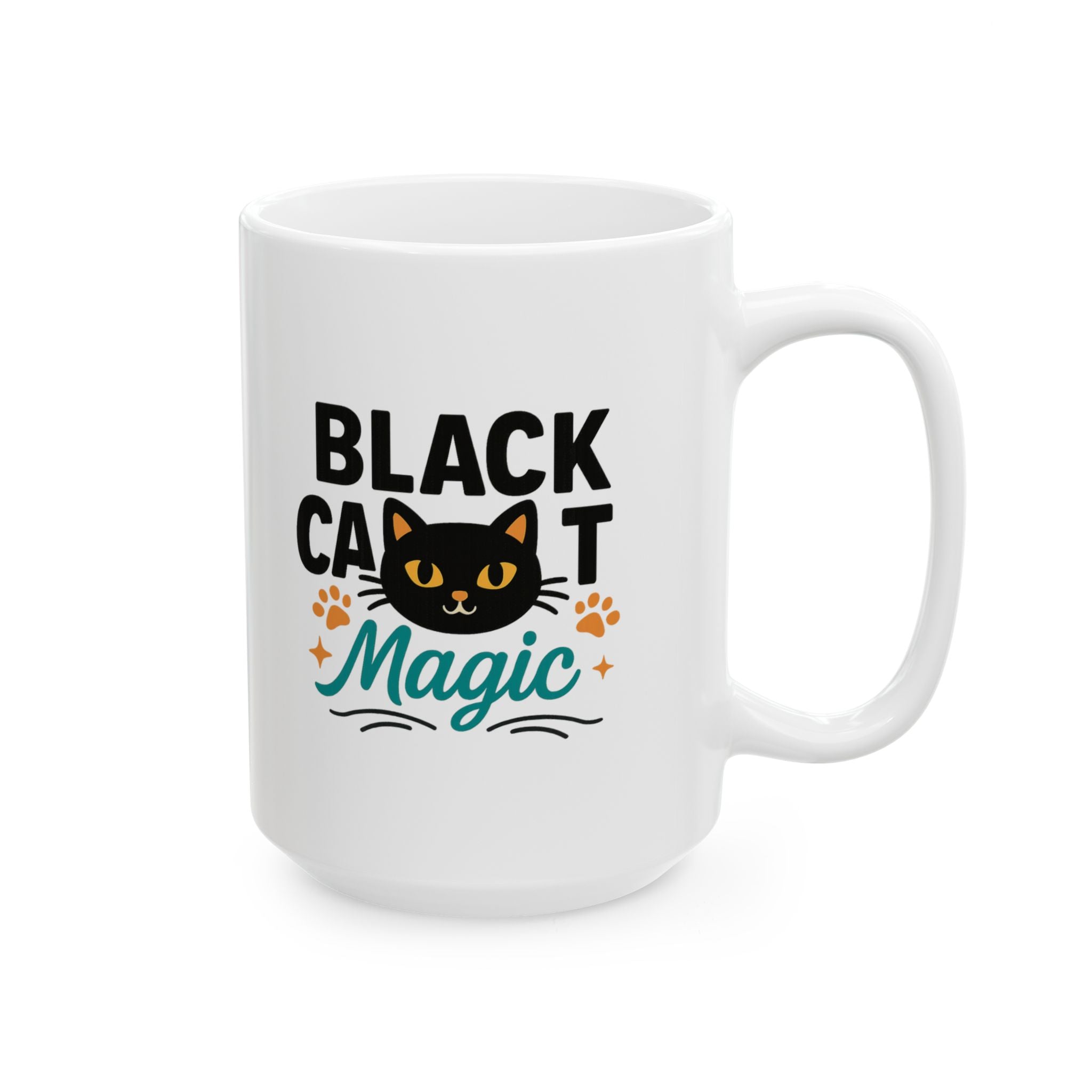 Black Cat Approved This Message Coffee Mug | Cat Humor Gift | Ceramic Mug