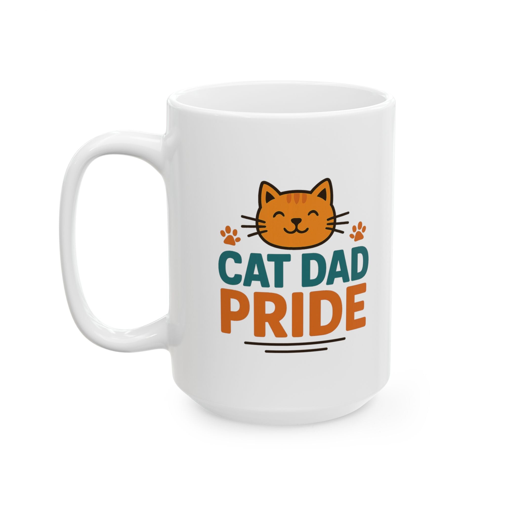 Proud Cat Dad The Legend The Myth Coffee Mug | Gift for Him | Ceramic Mug