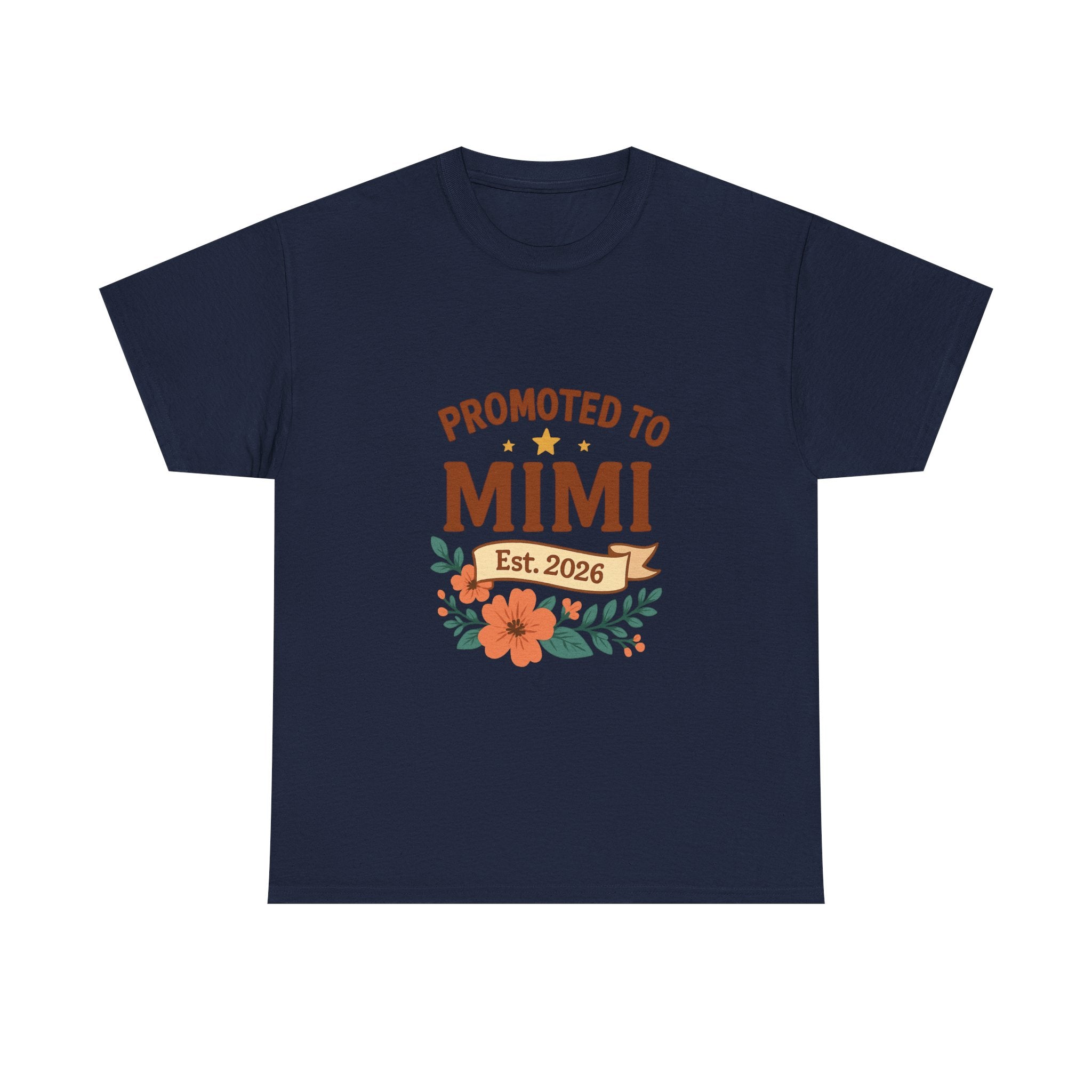 Promoted To Mimi Est 2026 Grandmother T-Shirt | Unique Gift | Graphic Tee