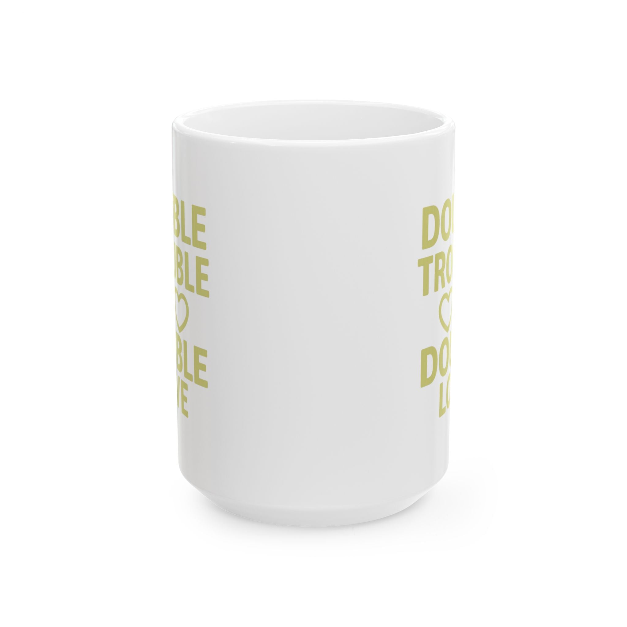 Twin Mom Double The Trouble Double The Love Coffee Mug | Gift for Mom | Ceramic Mug