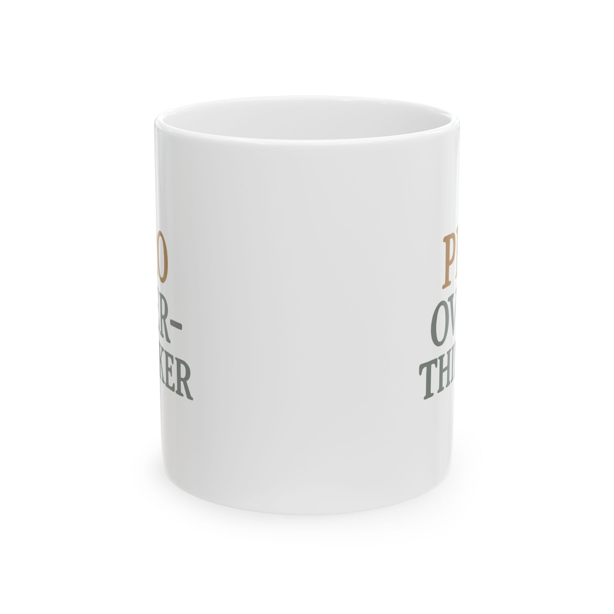 Warning Overthinking In Progress Coffee Mug | Funny Anxiety Gift | Ceramic Mug