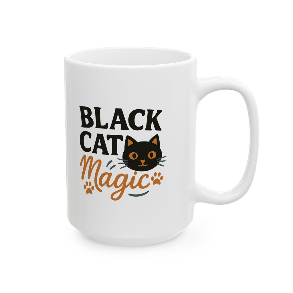 Black Cat Magic Coffee Mug | Black Cat Lover Gift | Ceramic Mug