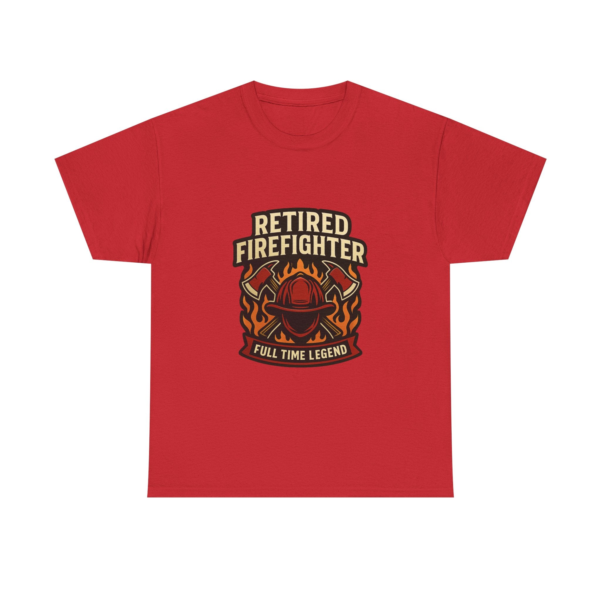 Retired Firefighter Full Time Legend T-Shirt | Unique Gift | Graphic Tee