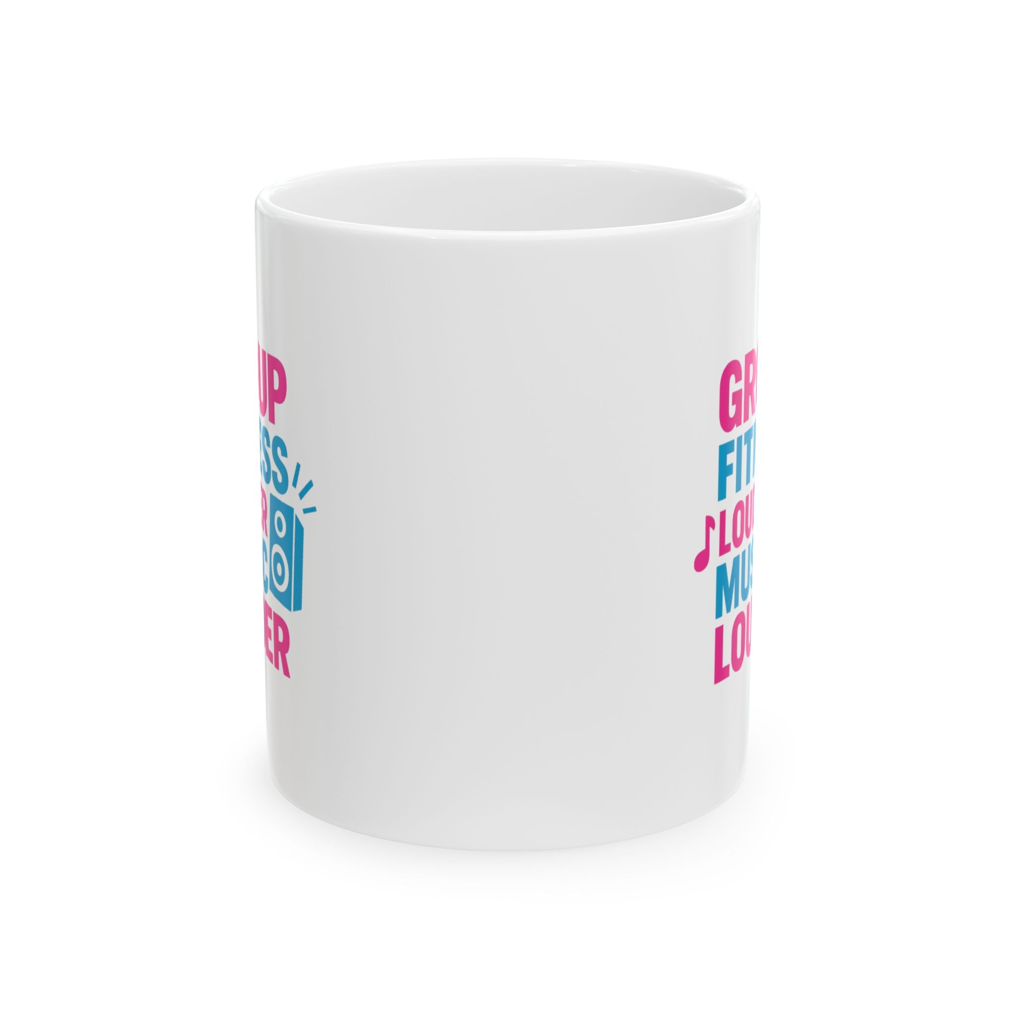 Group Fitness Instructor Louder Music Louder Coffee Coffee Mug | Coffee Lover Gift | Ceramic Mug