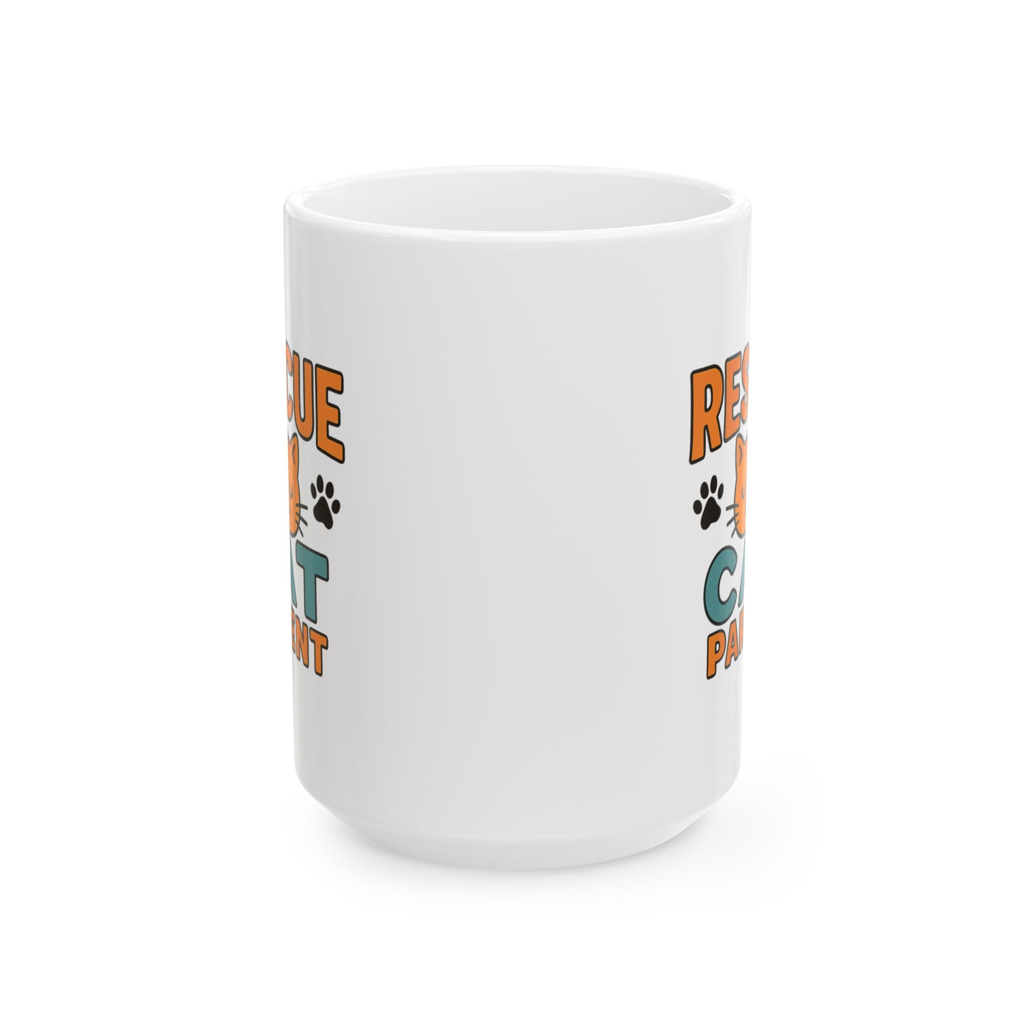 Proud Rescue Cat Parent Coffee Mug | Shelter Adoption Gift | Ceramic Mug