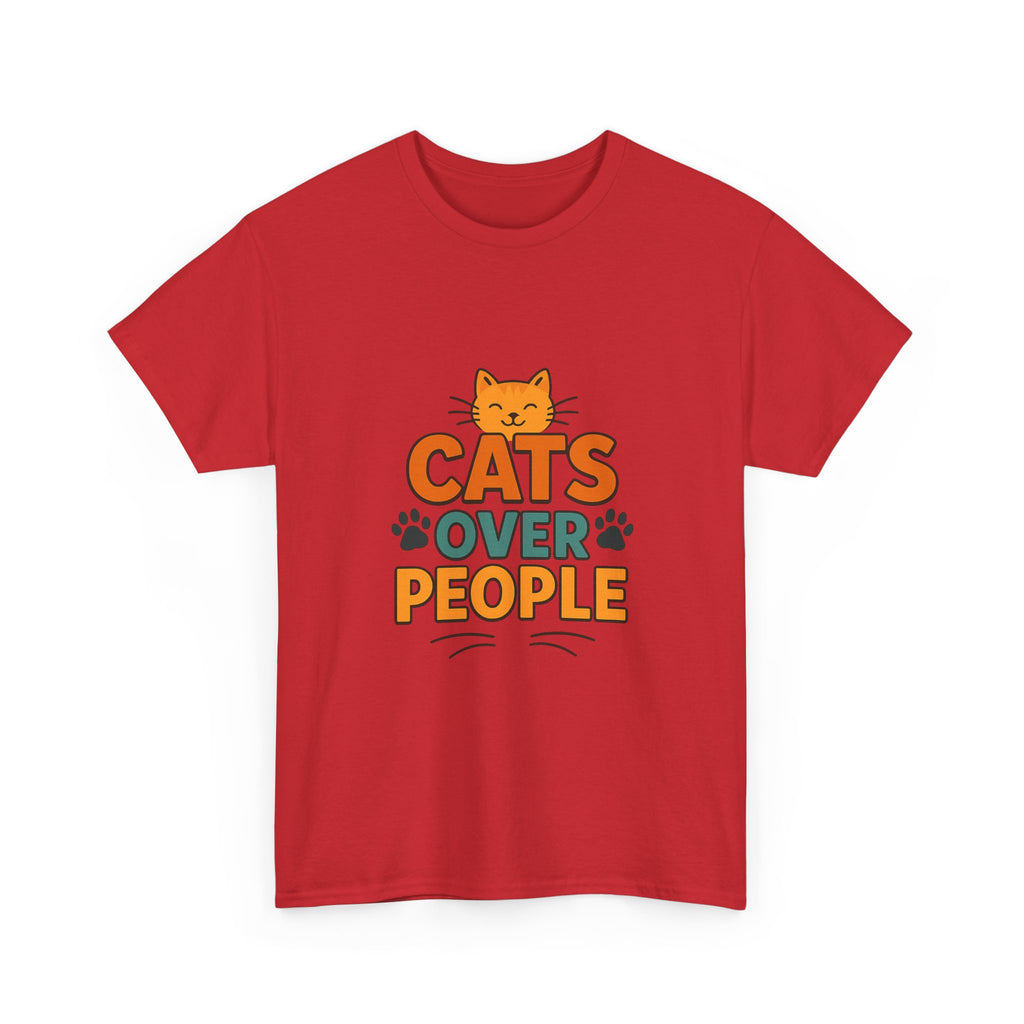 I Like Cats More Than People T-Shirt | Funny Cat Lover Gift | Graphic Tee