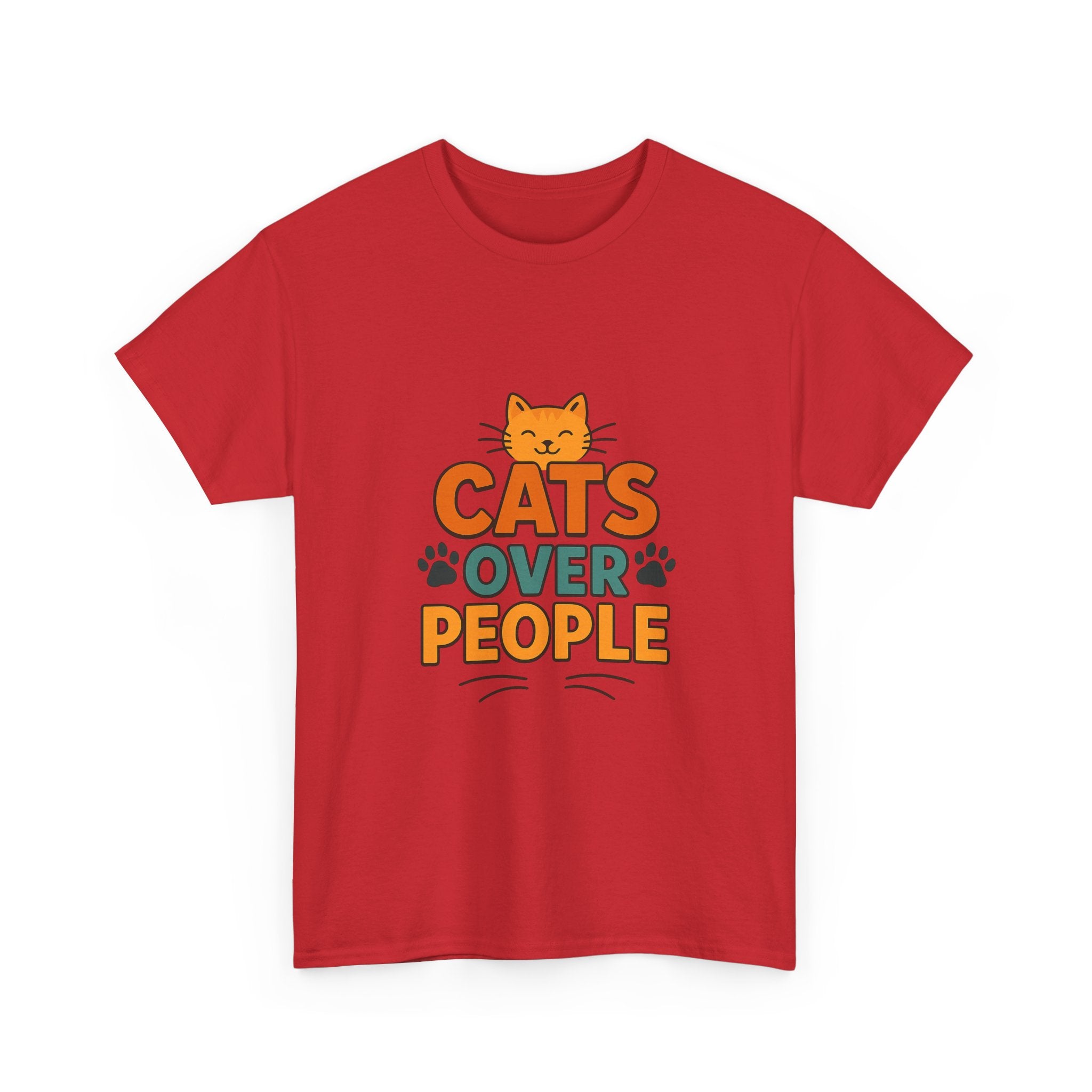 I Like Cats More Than People T-Shirt | Funny Cat Lover Gift | Graphic Tee