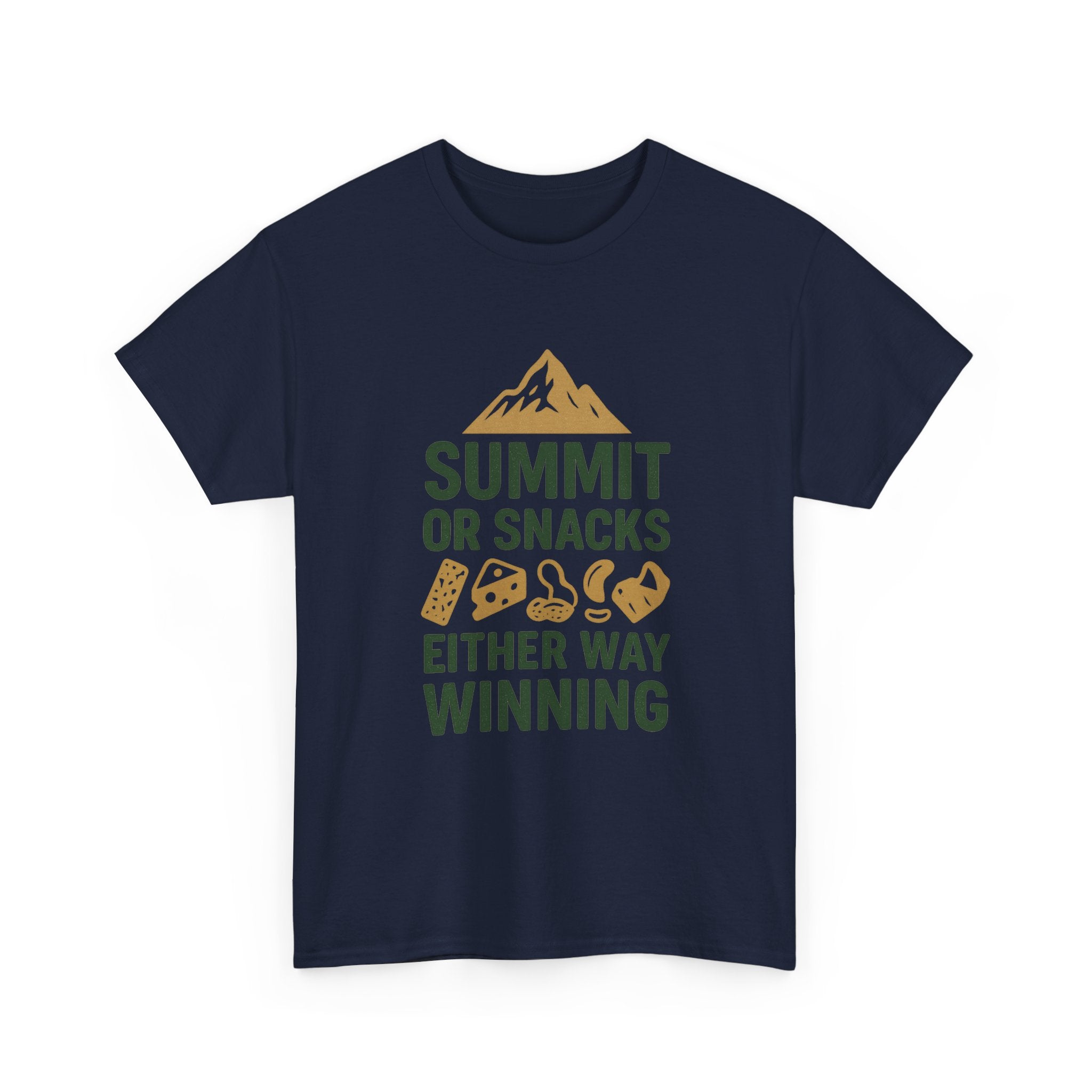 Hiking Dad Summit Or Snacks Either Way Winning T-Shirt | Gift for Dad | Graphic Tee