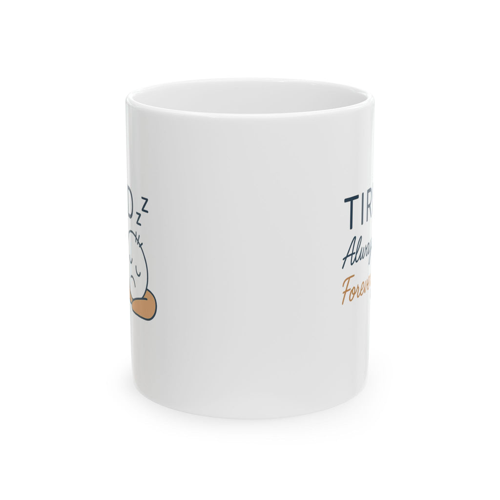 Professionally Exhausted Coffee Mug | Funny Tired Humor | Ceramic Mug