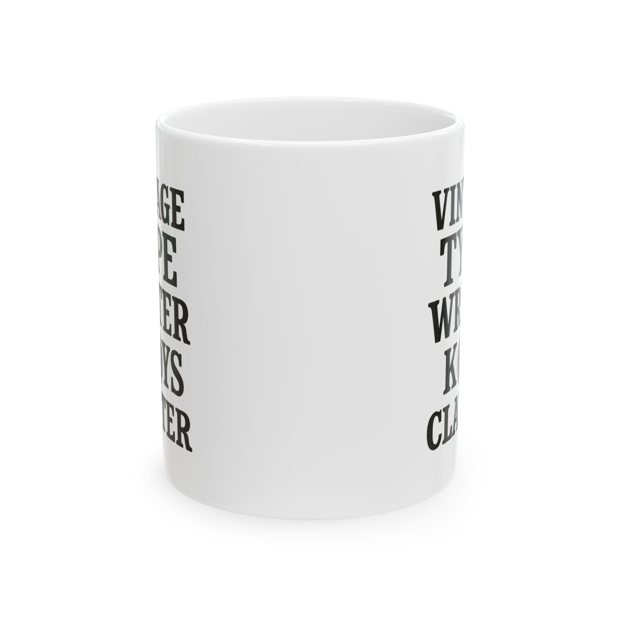 Vintage Typewriter Collector Keys And Coffee Clatter Coffee Mug | Coffee Lover Gift | Ceramic Mug