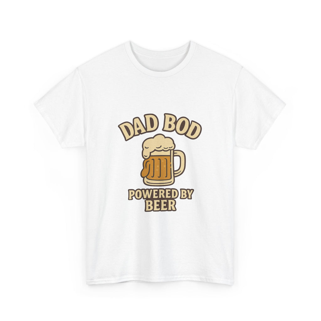 Dad Bod Powered By Beer Father T-Shirt | Gift for Dad | Graphic Tee