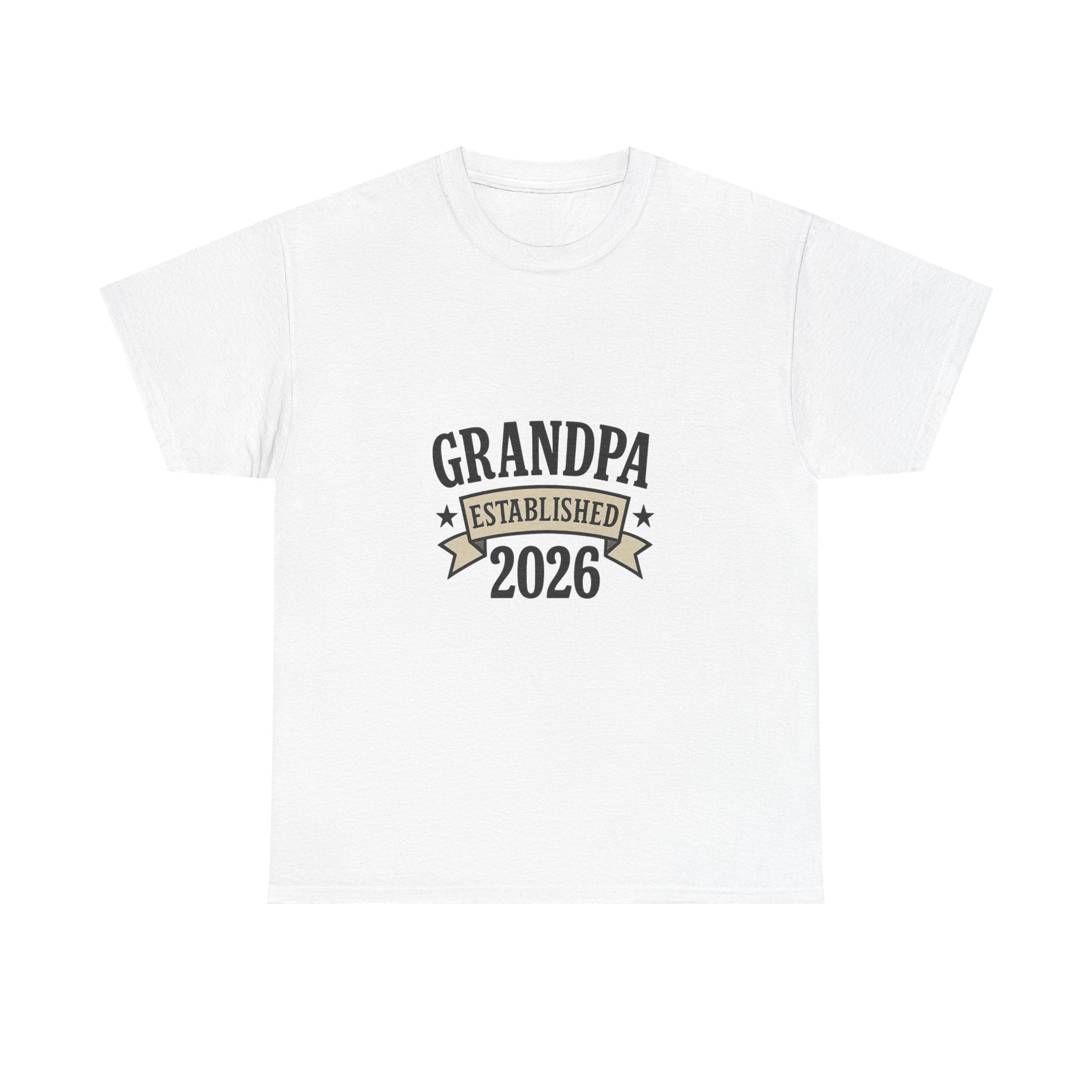 Grandpa Established 2026 New Grandpa T-Shirt | Gift for Grandpa | Graphic Tee