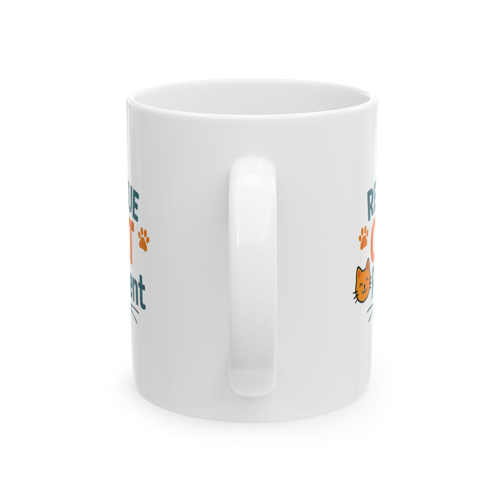 Rescue Cats Have The Best Personalities Coffee Mug | Cat Adoption Gift | Ceramic Mug