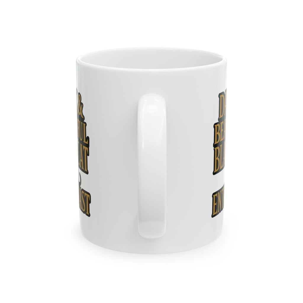 Black Cat Enthusiast Dark And Beautiful Coffee Mug | Cat Lover Gift | Ceramic Mug