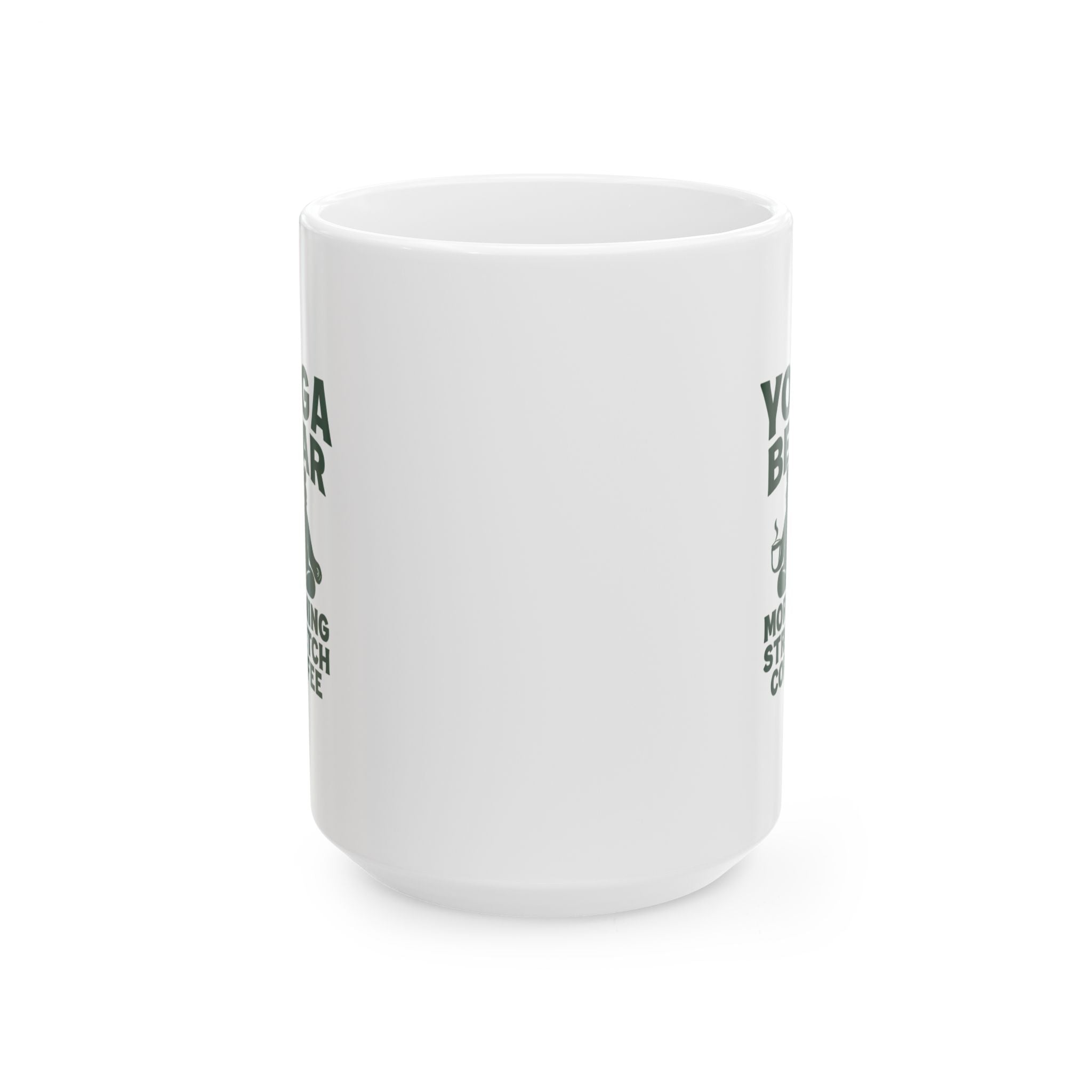 Yoga Bear Morning Stretch Coffee Coffee Mug | Coffee Lover Gift | Ceramic Mug