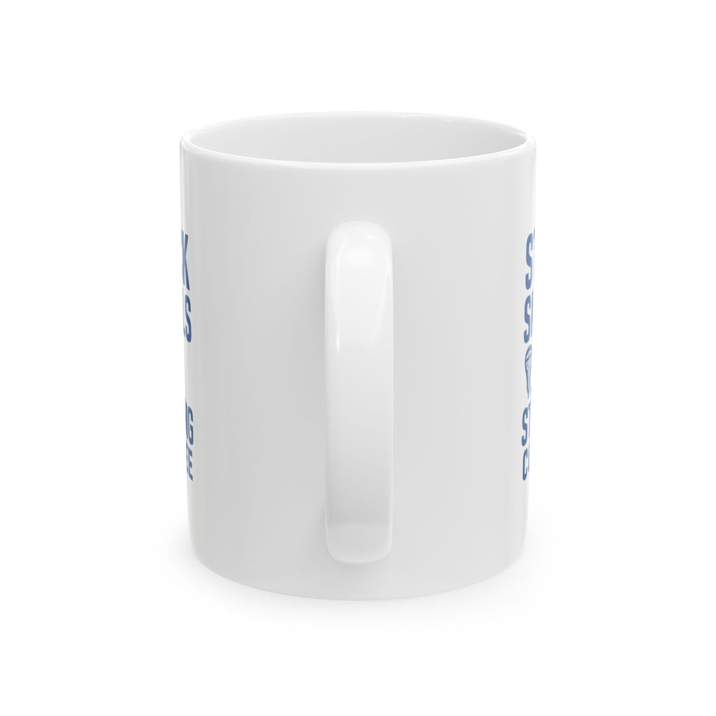 Lacrosse Dad Stick Skills And Strong Coffee Coffee Mug | Gift for Dad | Ceramic Mug