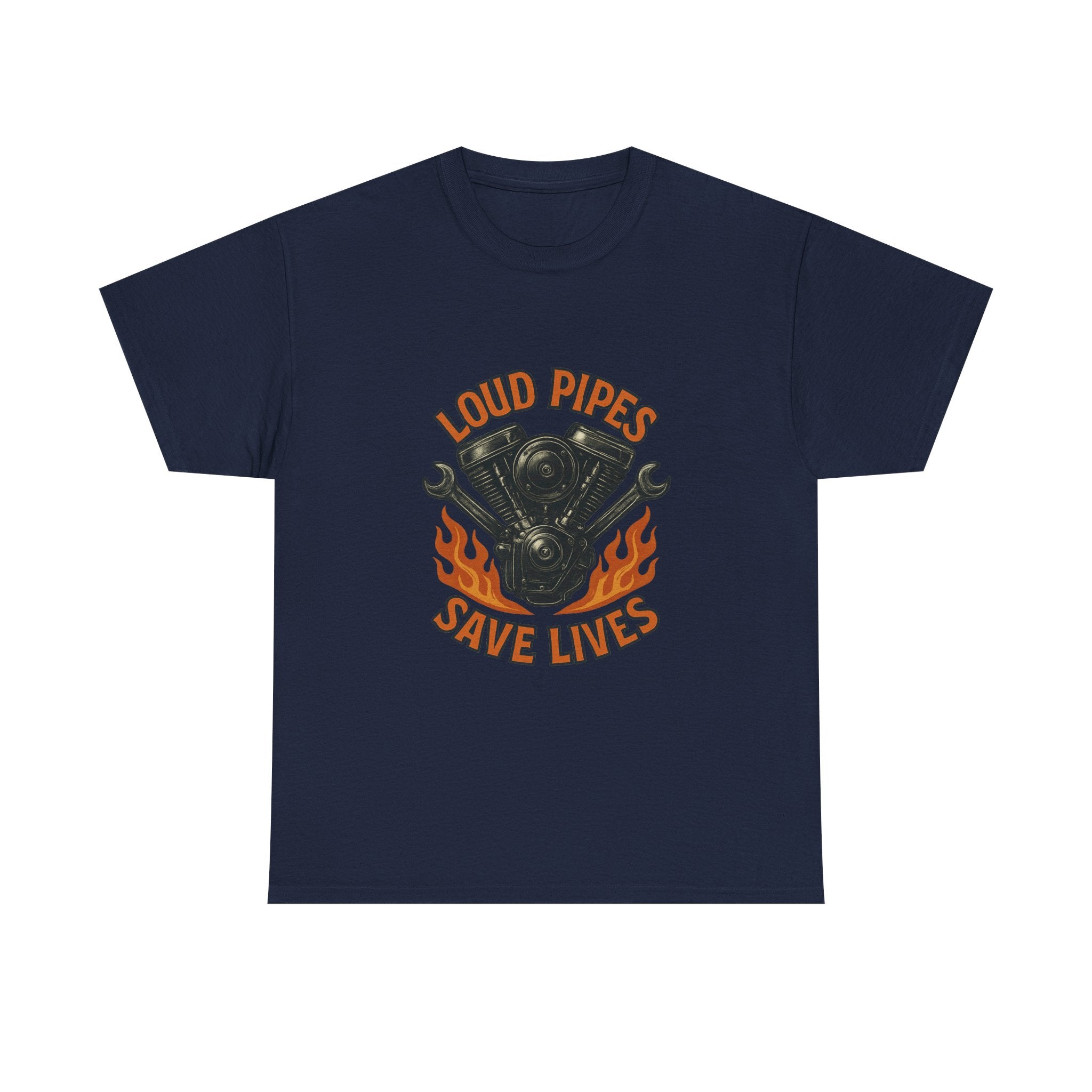 Motorcycle Mechanic Loud Pipes Save Lives T-Shirt