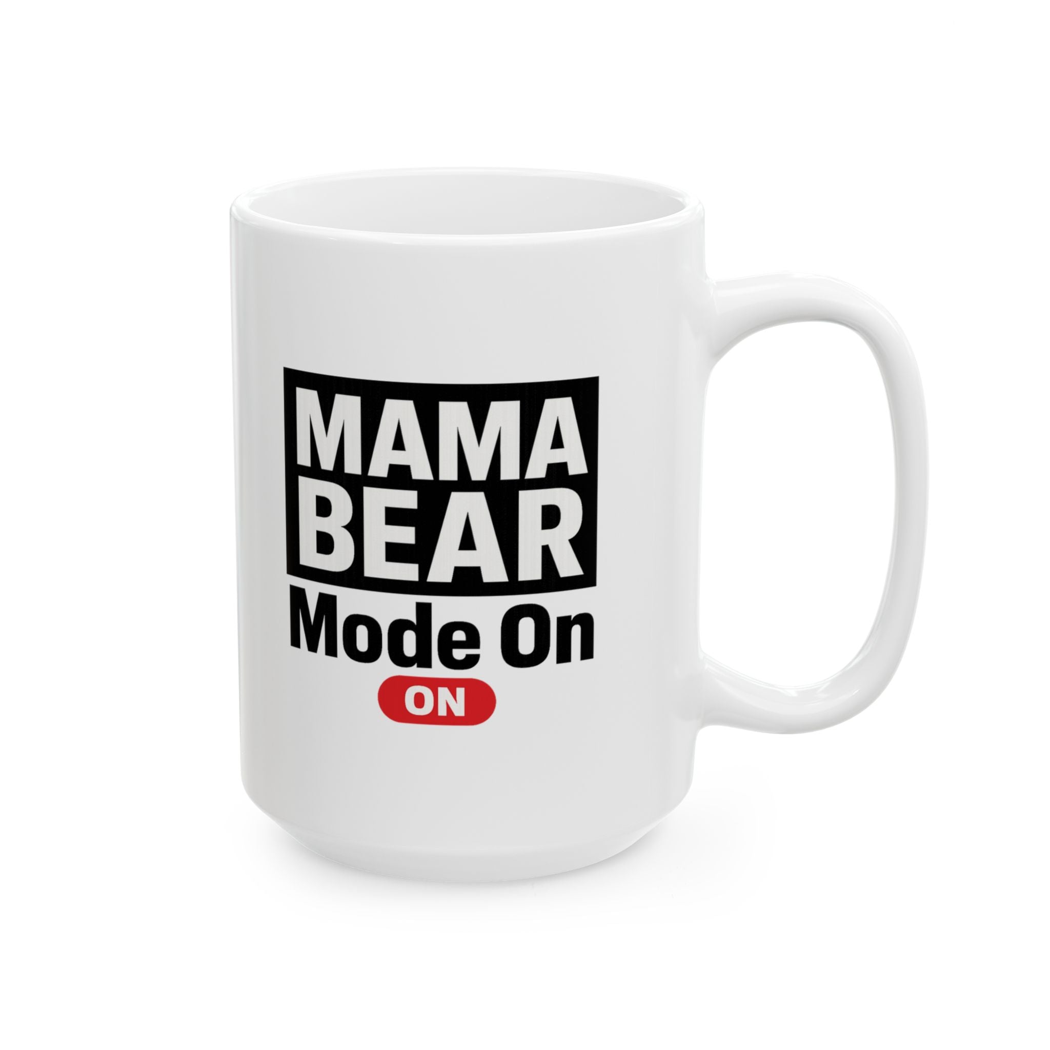 Growl Before Coffee Mama Bear Vibes Coffee Mug | Funny Mom Humor | Ceramic Mug