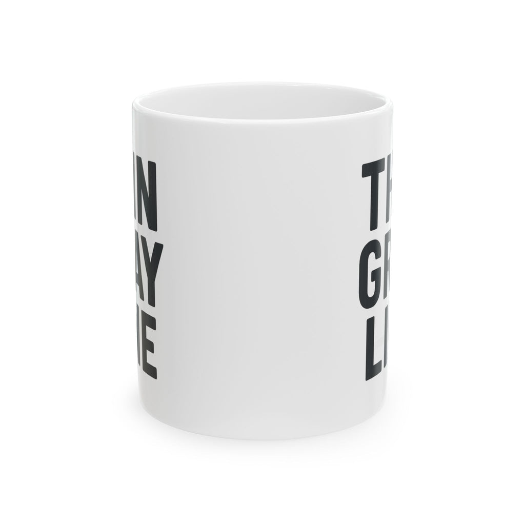 Correctional Officer Thin Gray Line Never Off Duty Coffee Mug | Unique Gift | Ceramic Mug