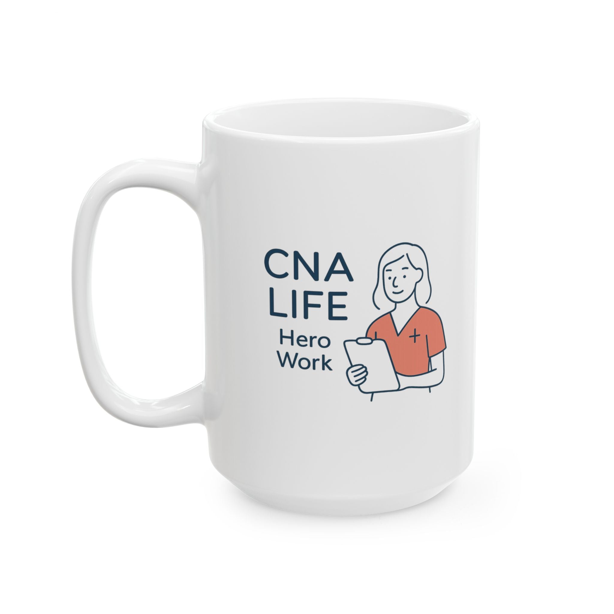 CNA Life Coffee And Compassion Coffee Mug | Funny CNA Gift | Ceramic Mug