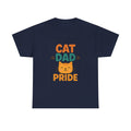 Cat Dad Fueled By Coffee T-Shirt | Funny Cat Gift | Graphic Tee