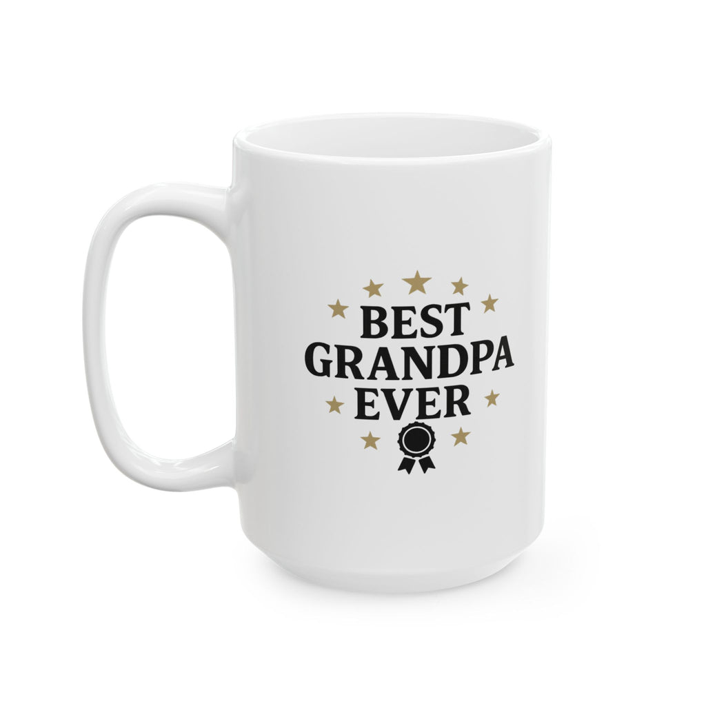 Best Grandpa Ever Stars Coffee Mug | Gift for Grandpa | Ceramic Mug