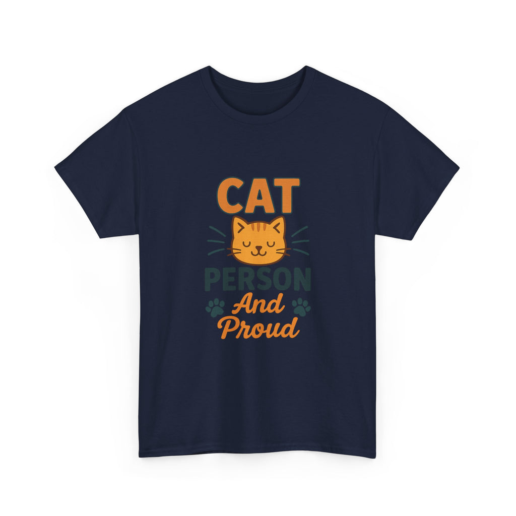 Cat Person Warning May Talk About Cats T-Shirt | Funny Cat Humor | Graphic Tee
