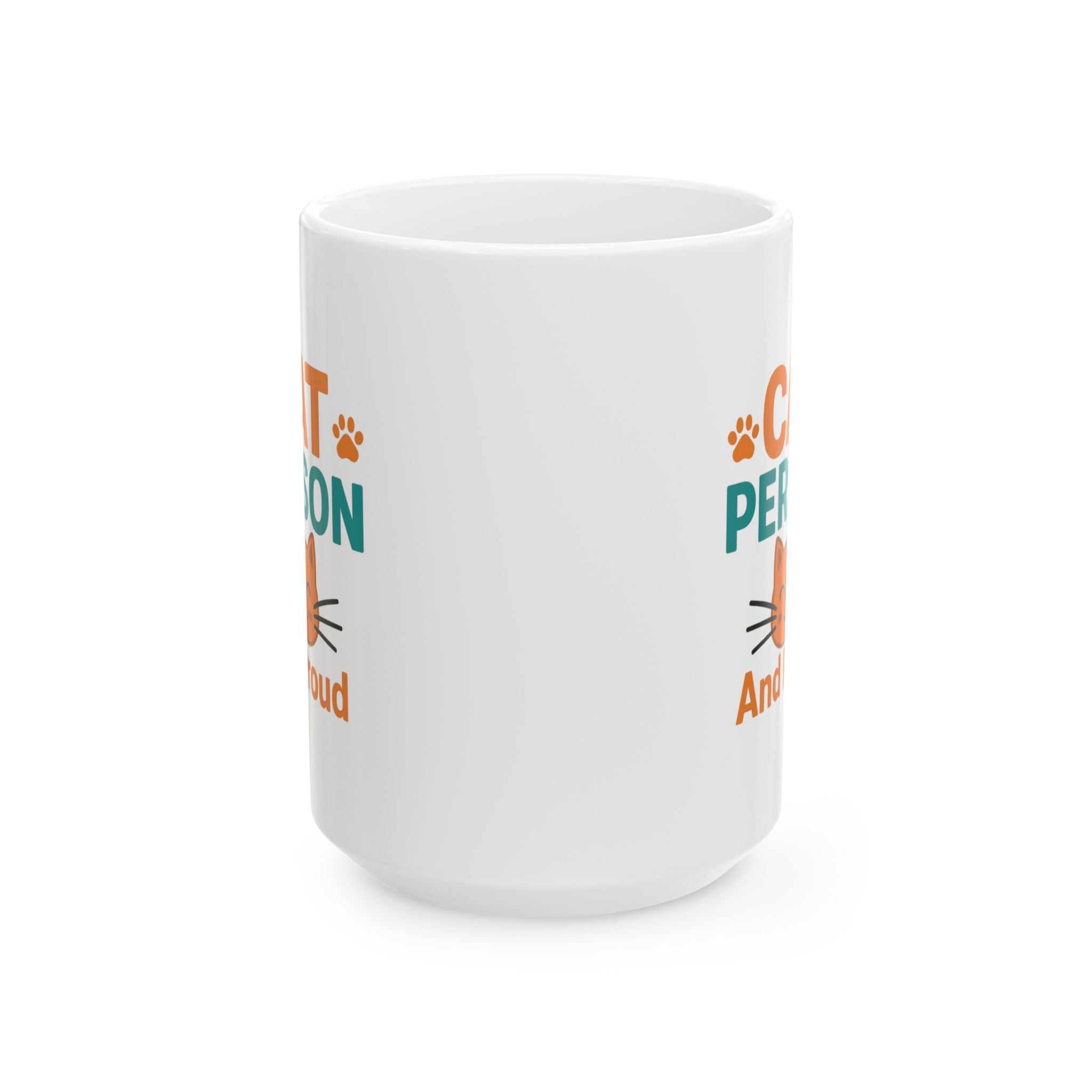 Certified Cat Person No Apologies Coffee Mug | Cat Lover Gift | Ceramic Mug