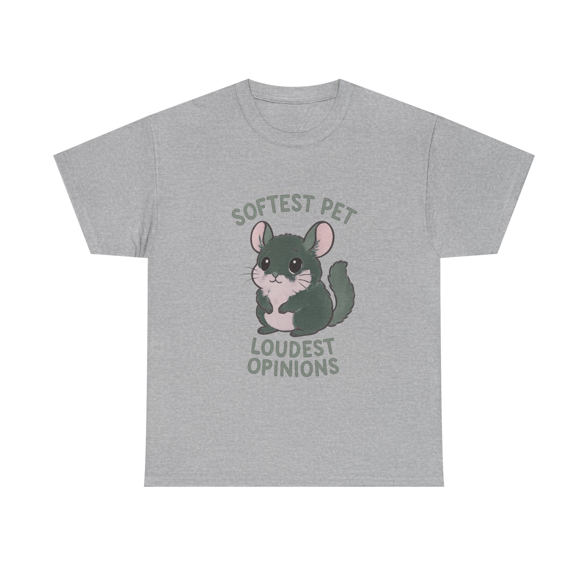 Chinchilla Mom Softest Pet Loudest Opinions T-Shirt