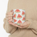 Watercolor Watermelon Slices Full Wrap Coffee Mug | Fruit Gift | Ceramic Mug