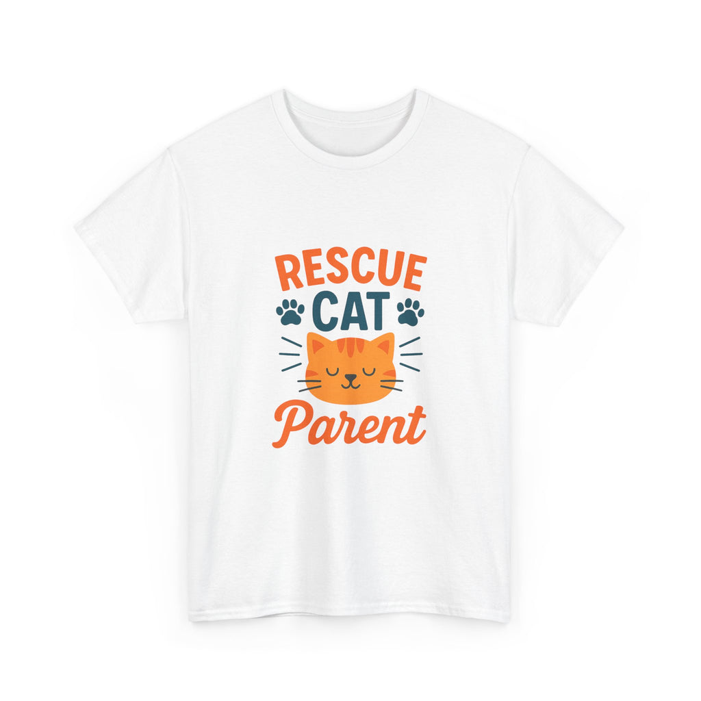 Proud Rescue Cat Parent T-Shirt | Shelter Adoption Gift | Graphic Tee