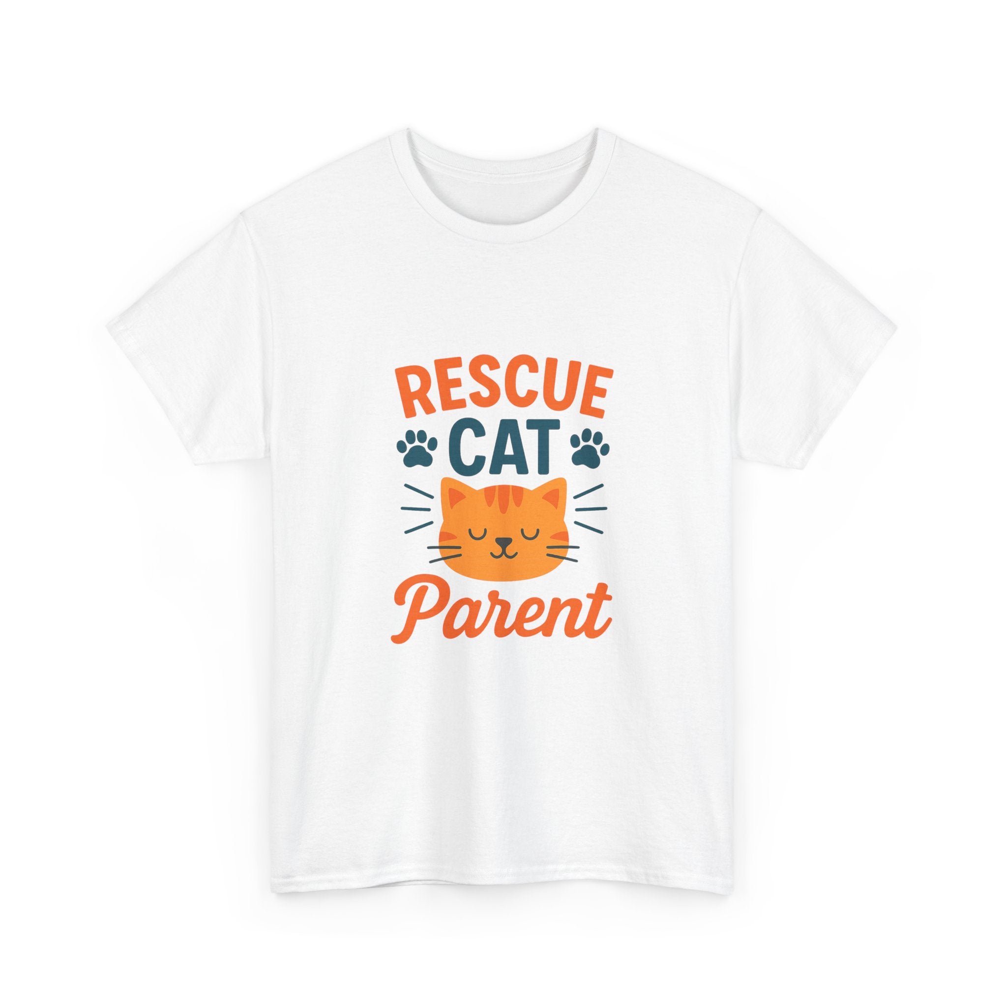 Proud Rescue Cat Parent T-Shirt | Shelter Adoption Gift | Graphic Tee