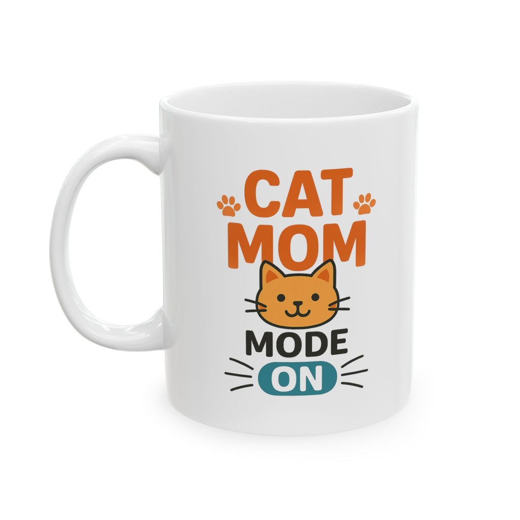 Cat Mom Life Coffee Mug | Cat Lover Gift | Ceramic Mug